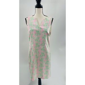 C&C‎ California Sleeveless Pink Palm Tree Printed  V-Neck Dress
